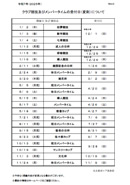 クラブ競技及びメンバータイムの受付日